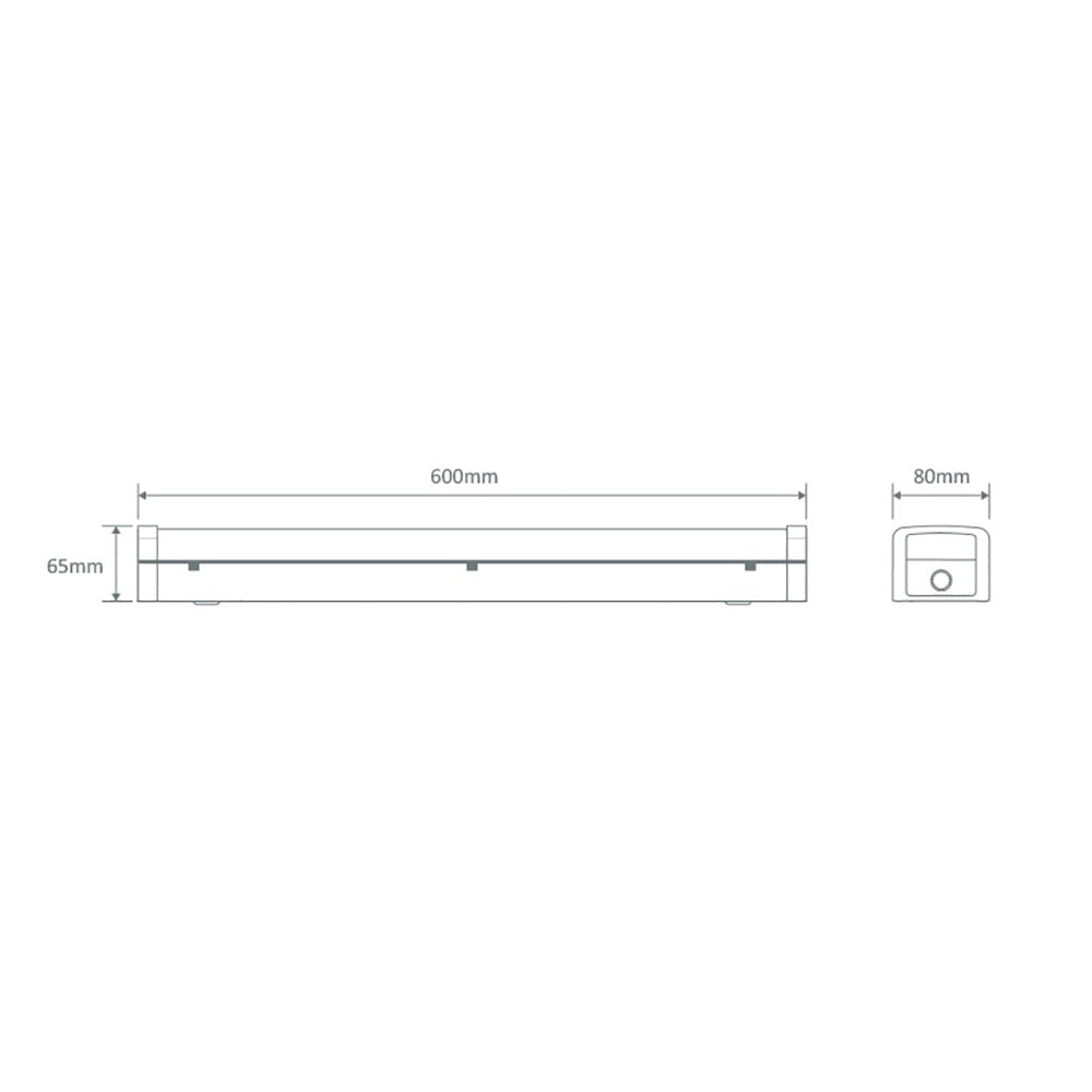 Buy LED Batten Lights Australia Bolt LED Batten Light L600mm Metal / Polycarbonate 3CCT - 66000