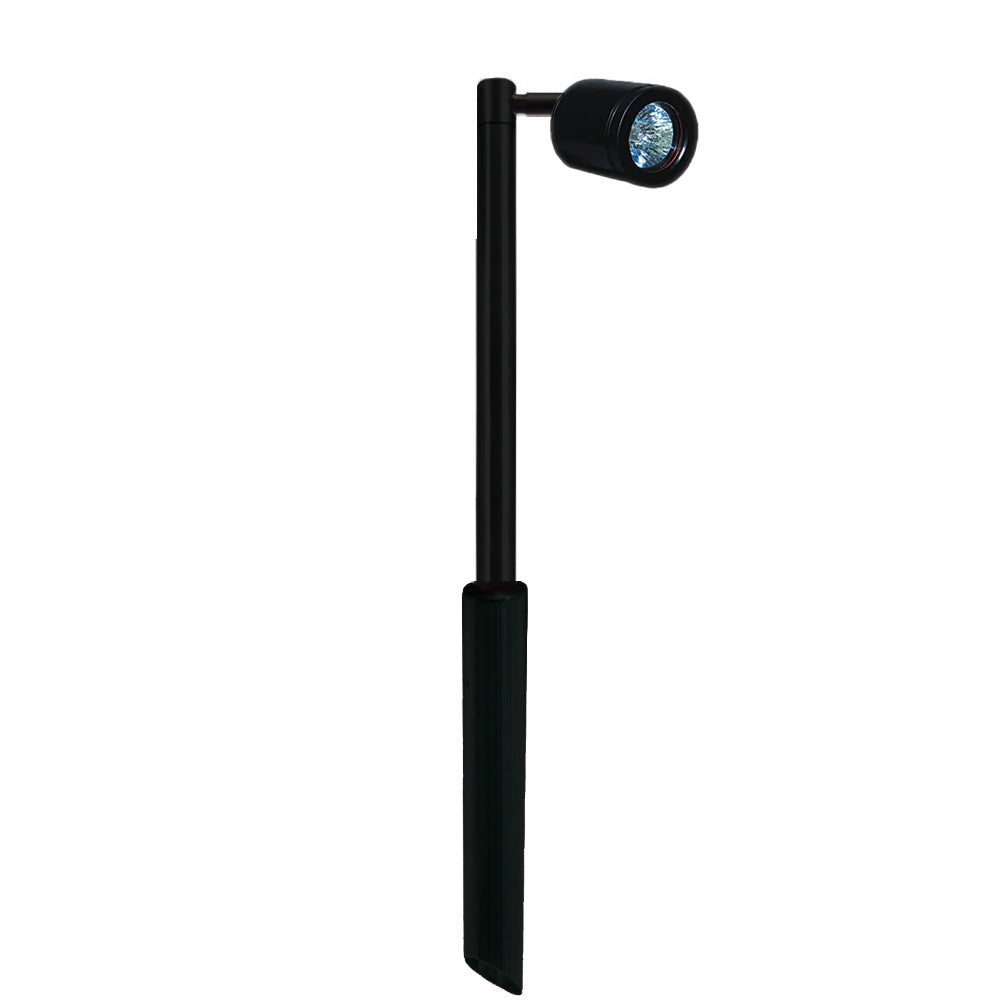 Single Pole Aluminium Spotlight Black - SPL/R/BK