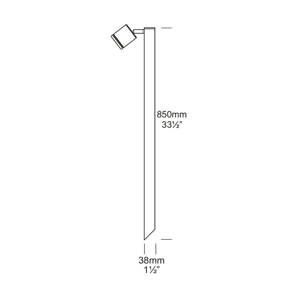 Single Pole Light Black - SPL/BK