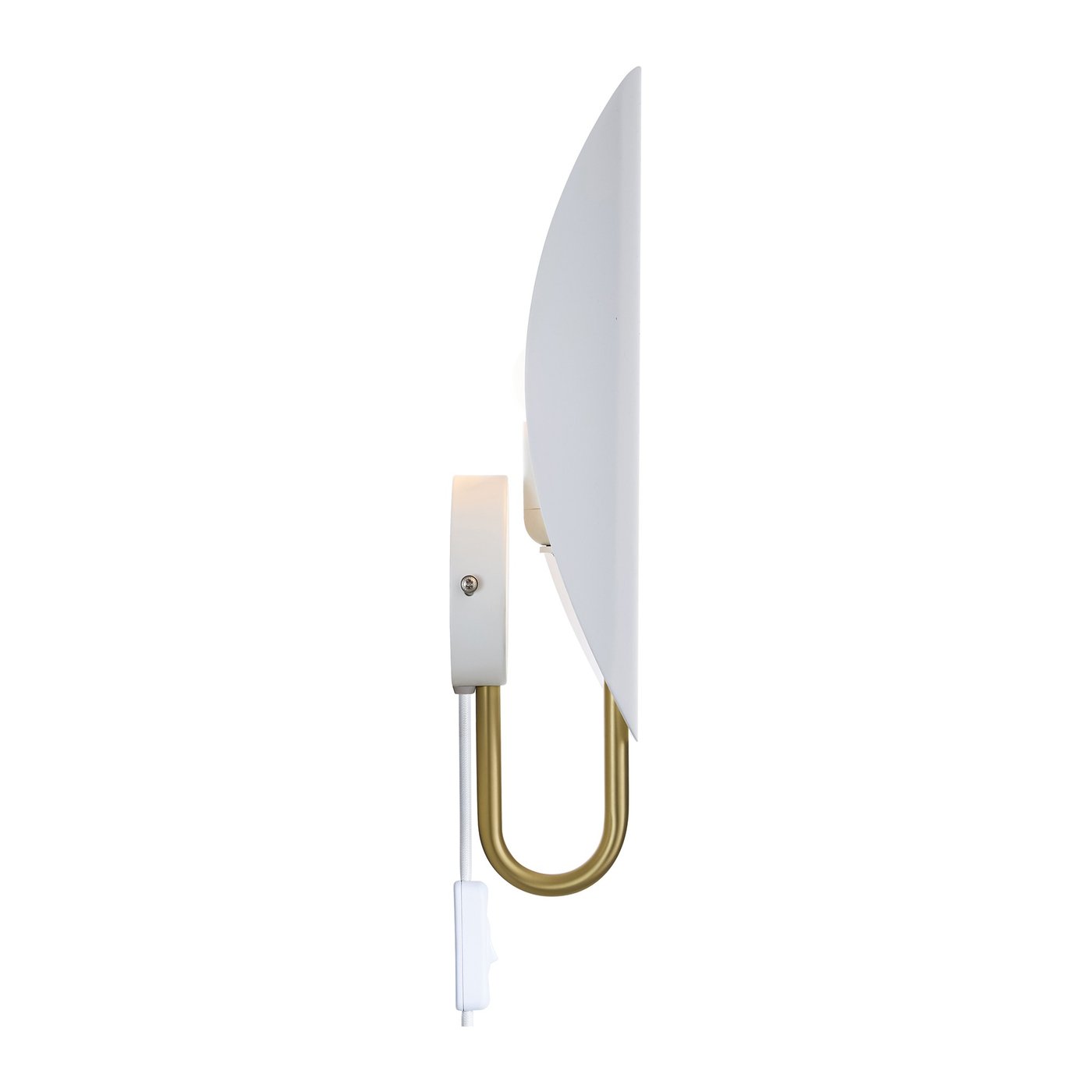 Spargo Wall Light White & Brass - 2320361001