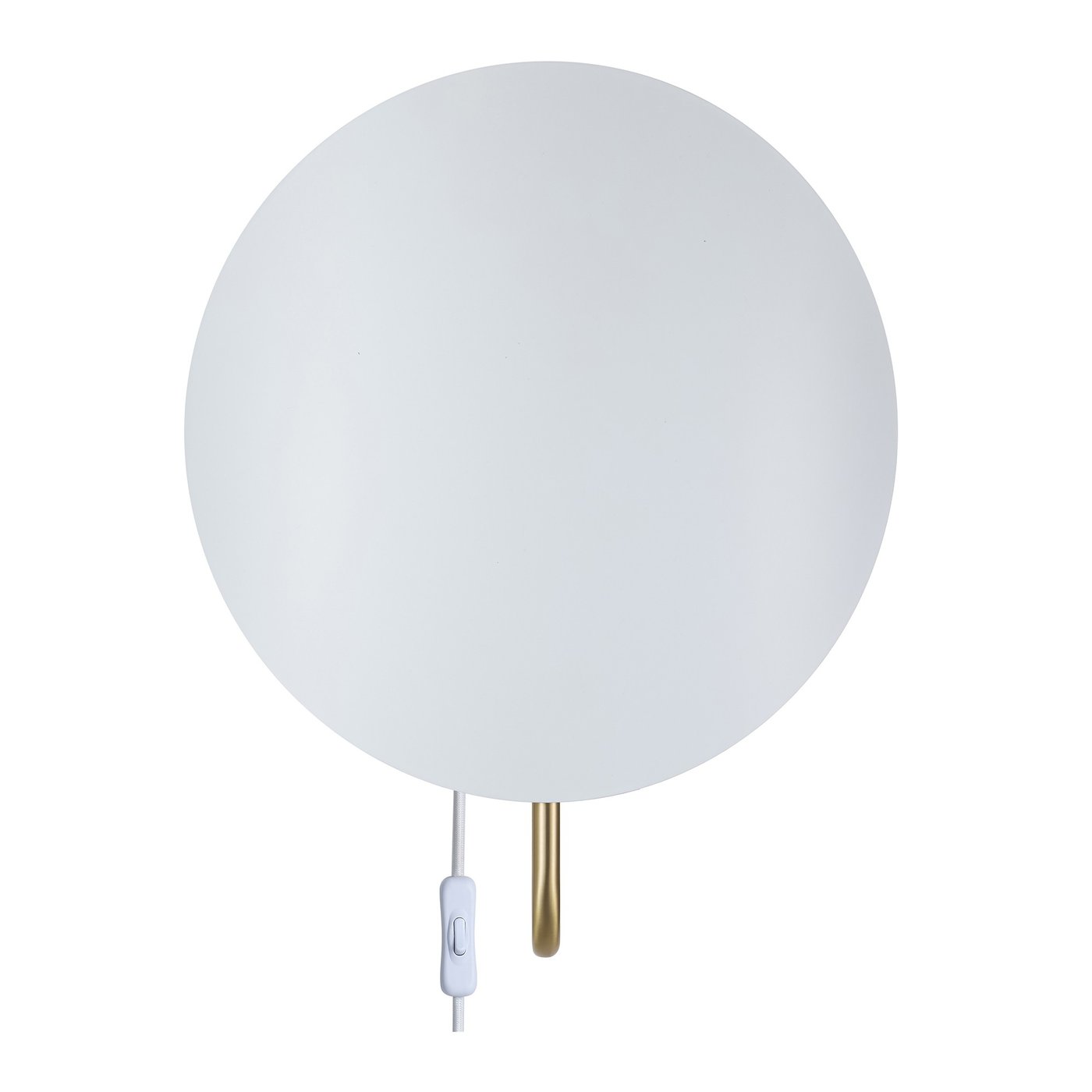 Spargo Wall Light White & Brass - 2320361001