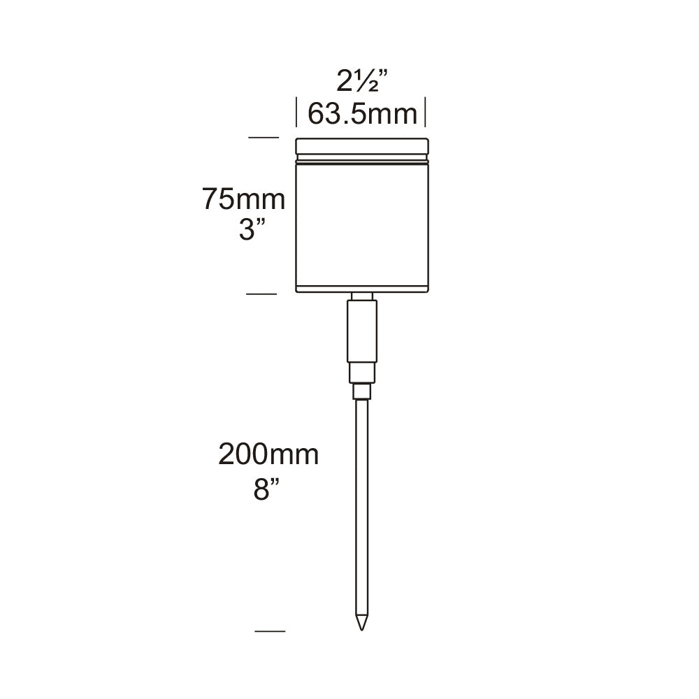 Spike Spot Adjustable Aluminium Light Black - SS/A/BK