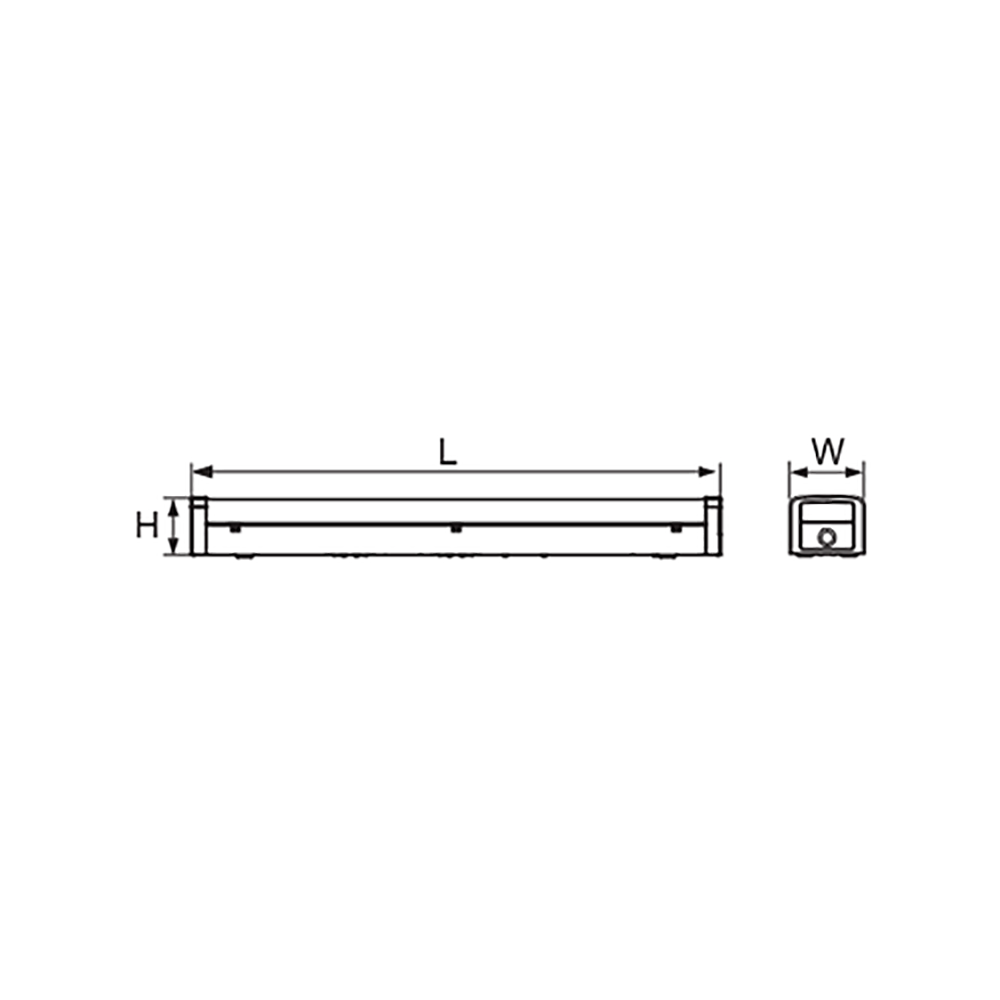 Buy LED Batten Lights Australia Stellar Wide LED Batten Light L1240mm White Metal 4000K - 213434