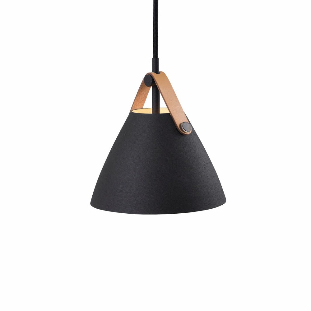 Buy Pendant Lights Australia Strap Pendant Light W165mm Black Metal - 84303003