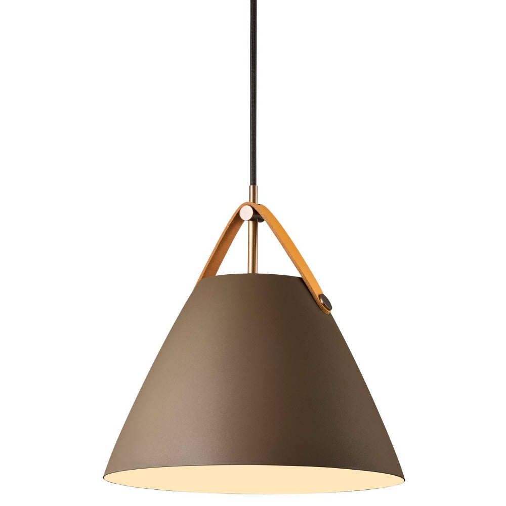 Buy Pendant Lights Australia Strap Pendant Light W270mm Beige Metal - 84333009