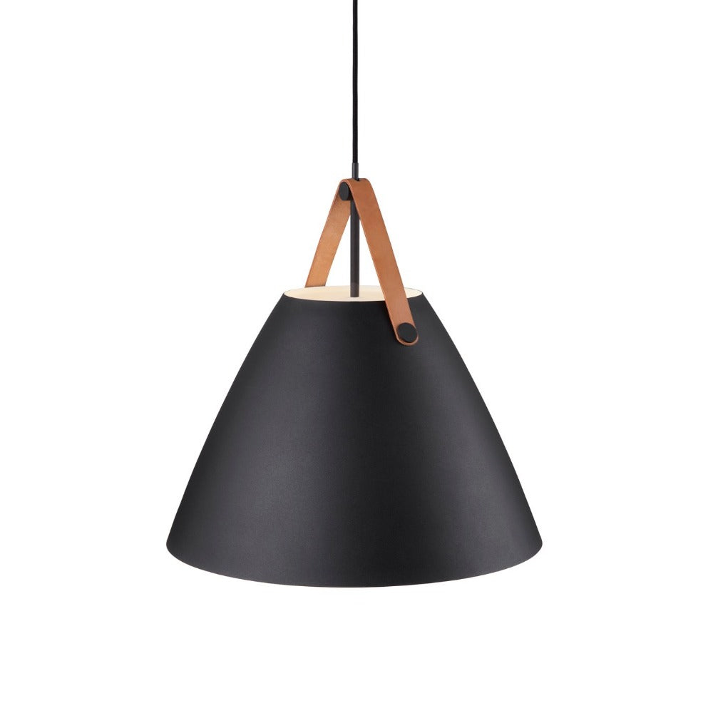 Buy Pendant Lights Australia Strap Pendant Light W480mm Black Metal - 84353003