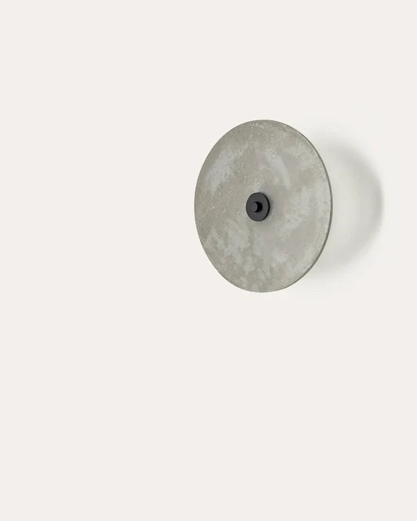 Sual Wall Light 200mm Alabaster & Matte Black - ARO.A1255+1097/20