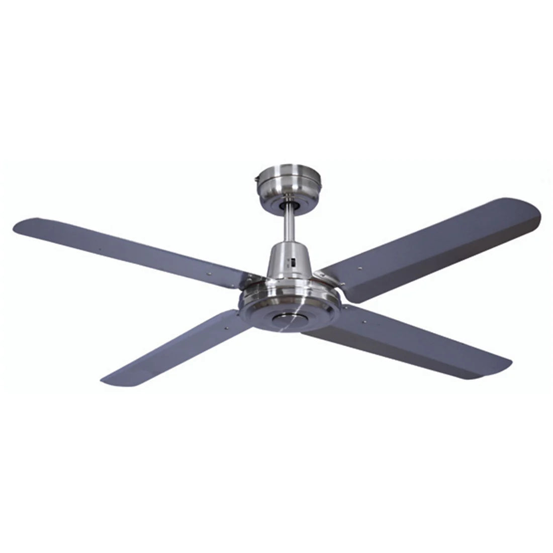 Buy AC Ceiling Fans Australia Swift AC Ceiling Fan 52"  Brushed Chrome With Titanium Metal Blades - FC010134TT