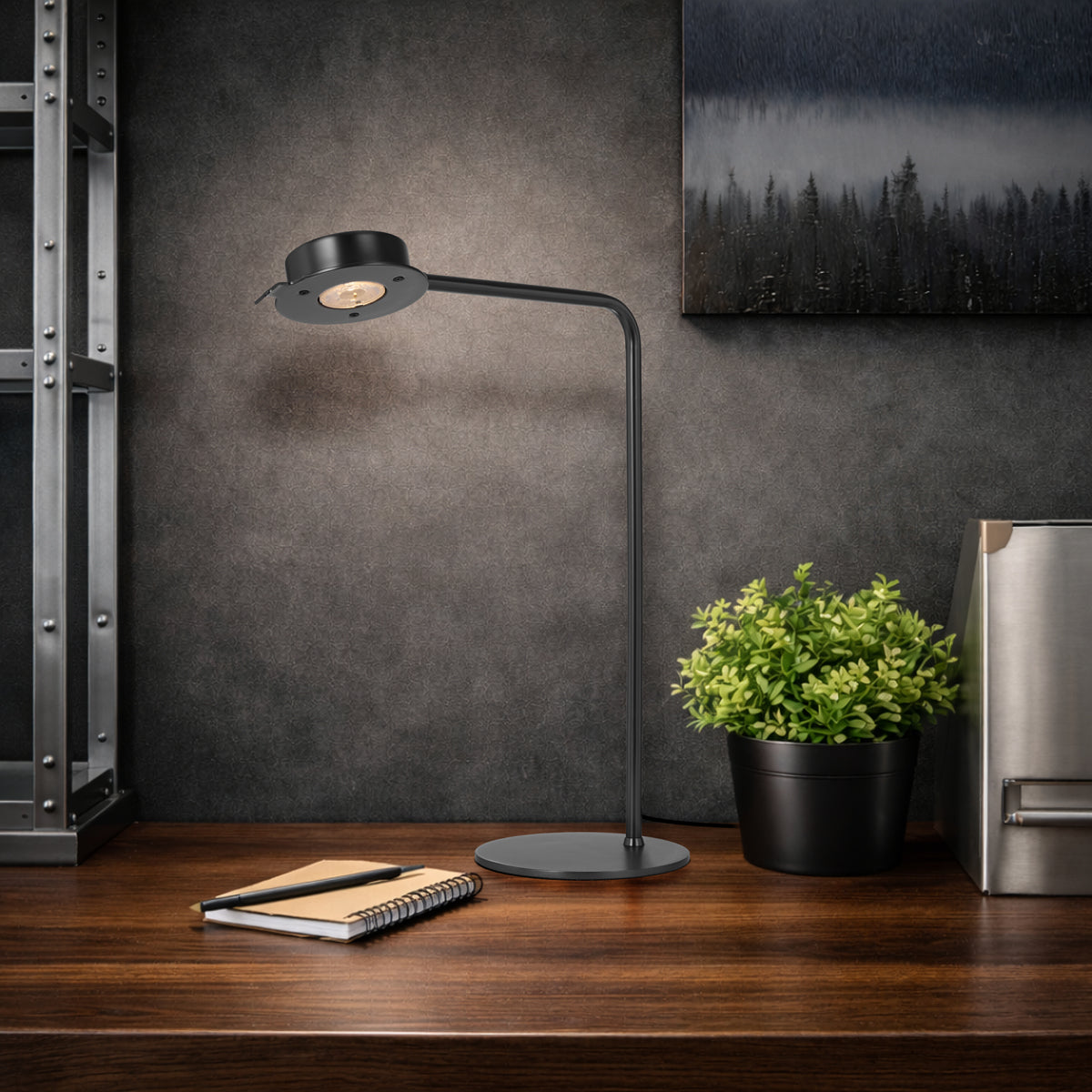 Tarell LED Table Lamp 6W 3000K Gun Metal - TARELL TL-GM