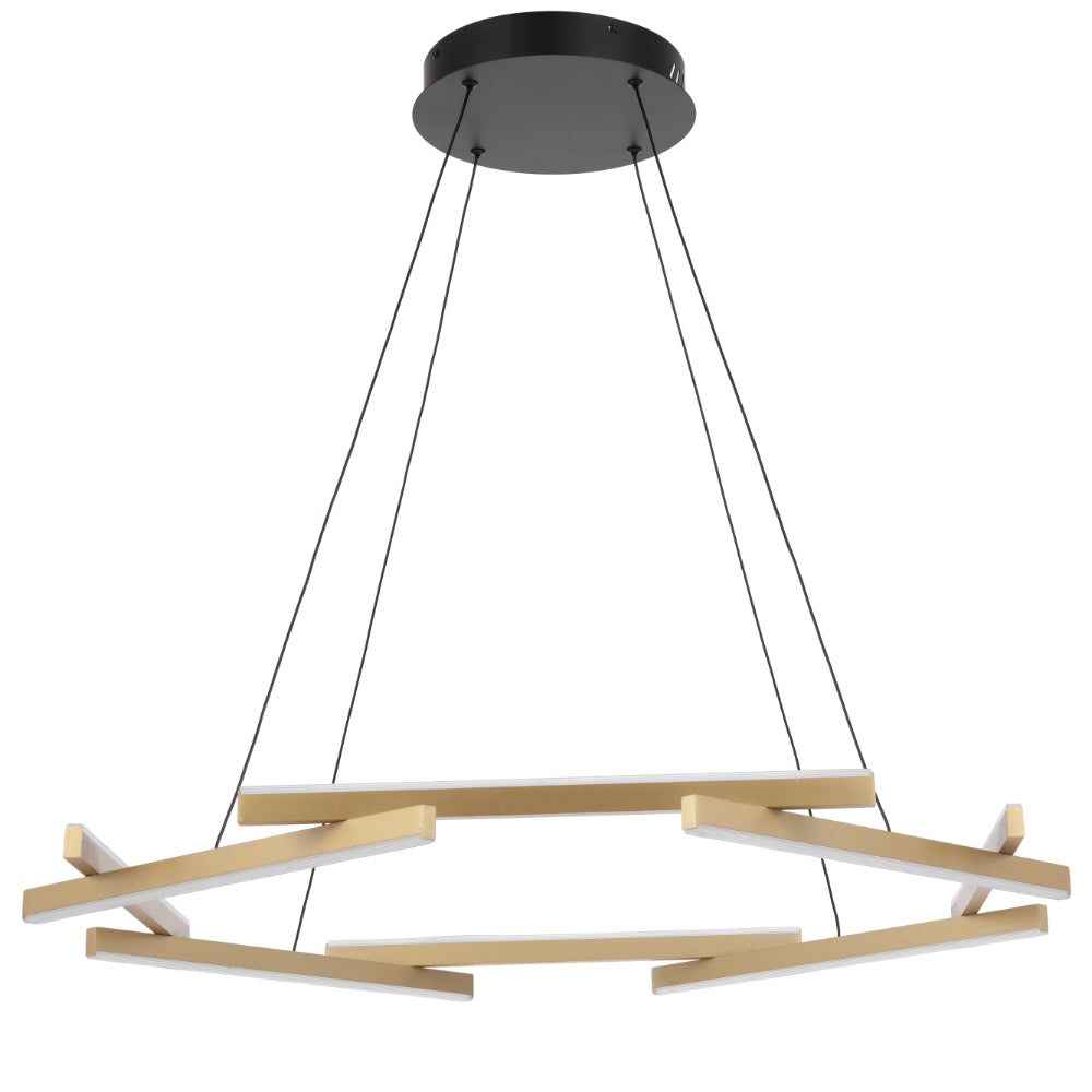 Tarson 1 Tier LED Pendant - TARSON PE1T-BKGD