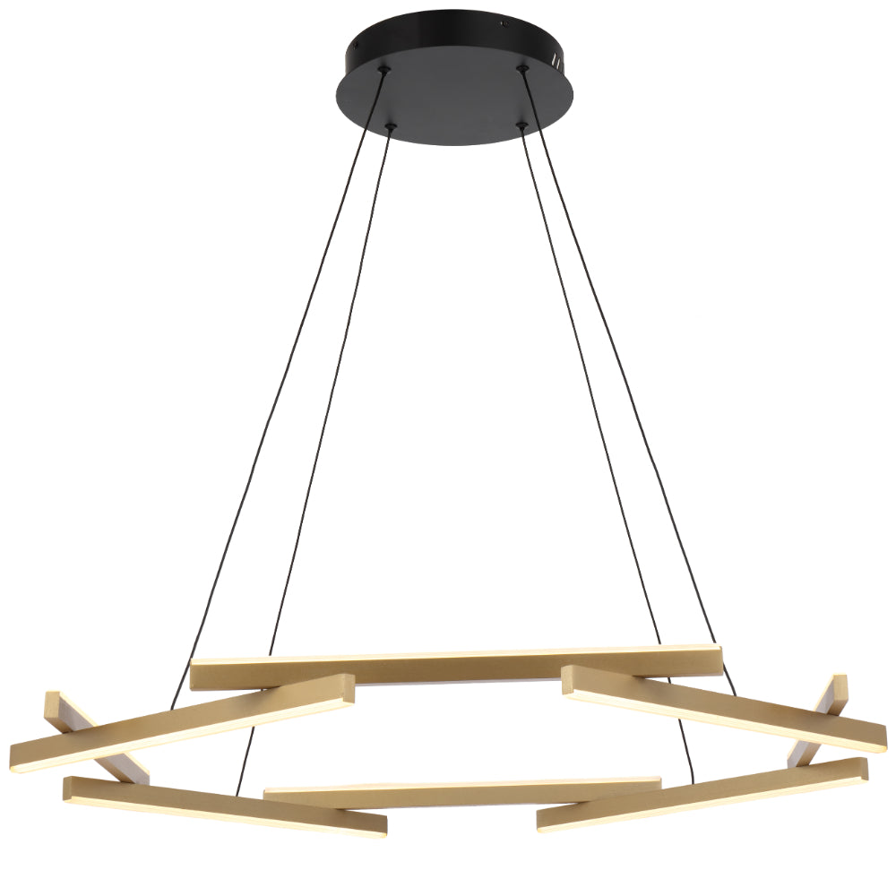 Tarson 1 Tier LED Pendant - TARSON PE1T-BKGD