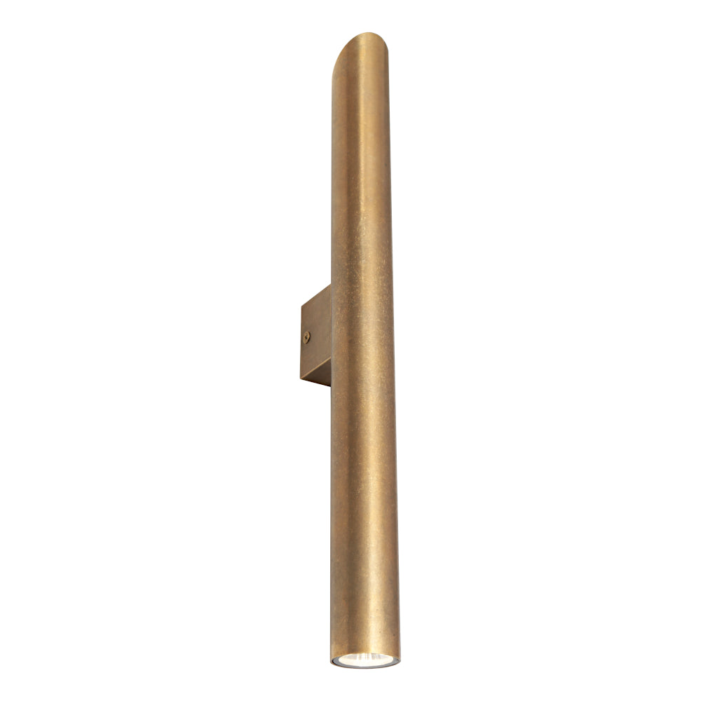 Taupo LED Up & Down Wall Light 6W 3000K Solid Brass - TAUP2EAGB