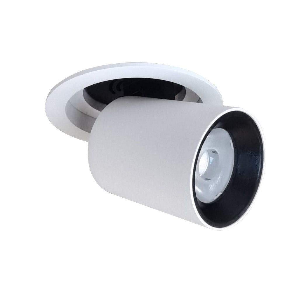 Tele Recessed LED Downlight White Aluminium 3CCT - TELE1