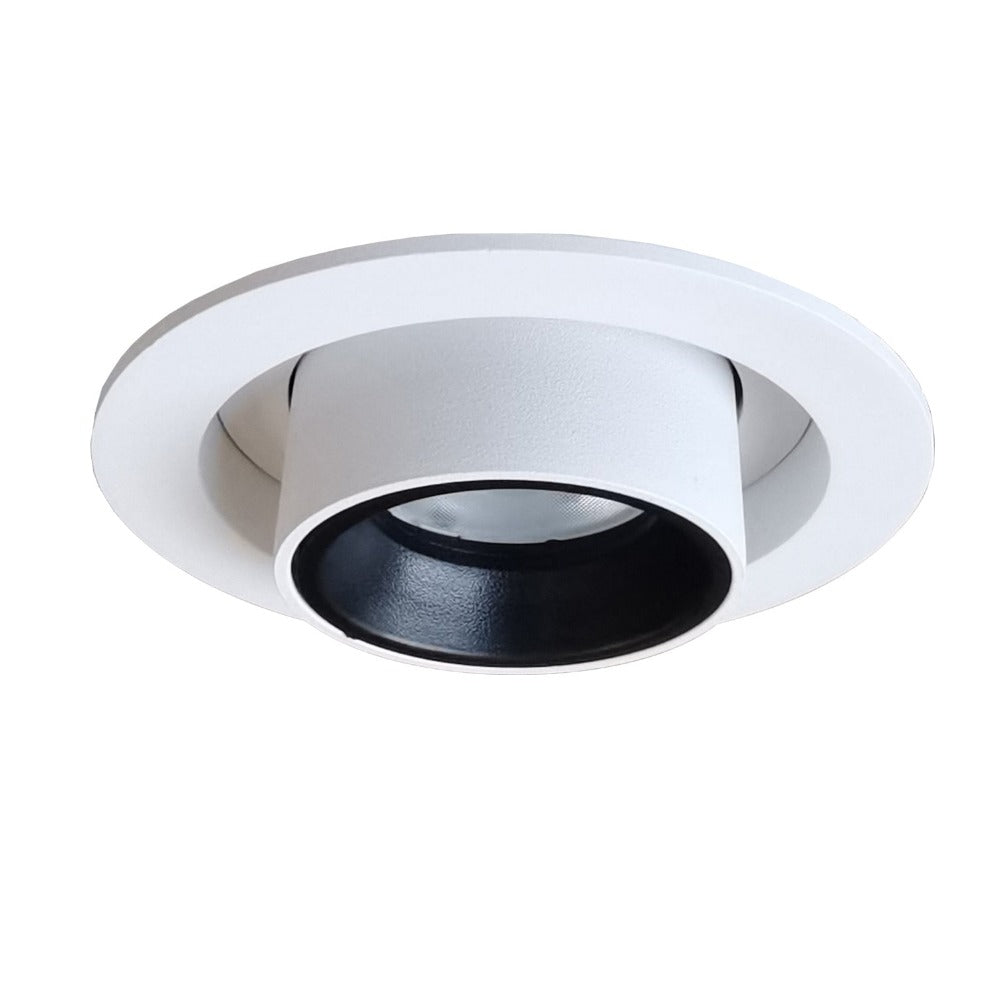 Tele Recessed LED Downlight White Aluminium 3CCT - TELE1