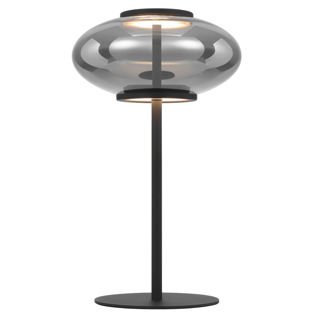 Tequo LED Table Lamp 12W 3000K Black & Smoke - TEQUO TL-BKSM