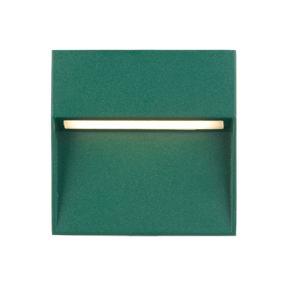 Terin LED Square Wall Light 24V 3W 3000K Green - TERIN SQ-GN324