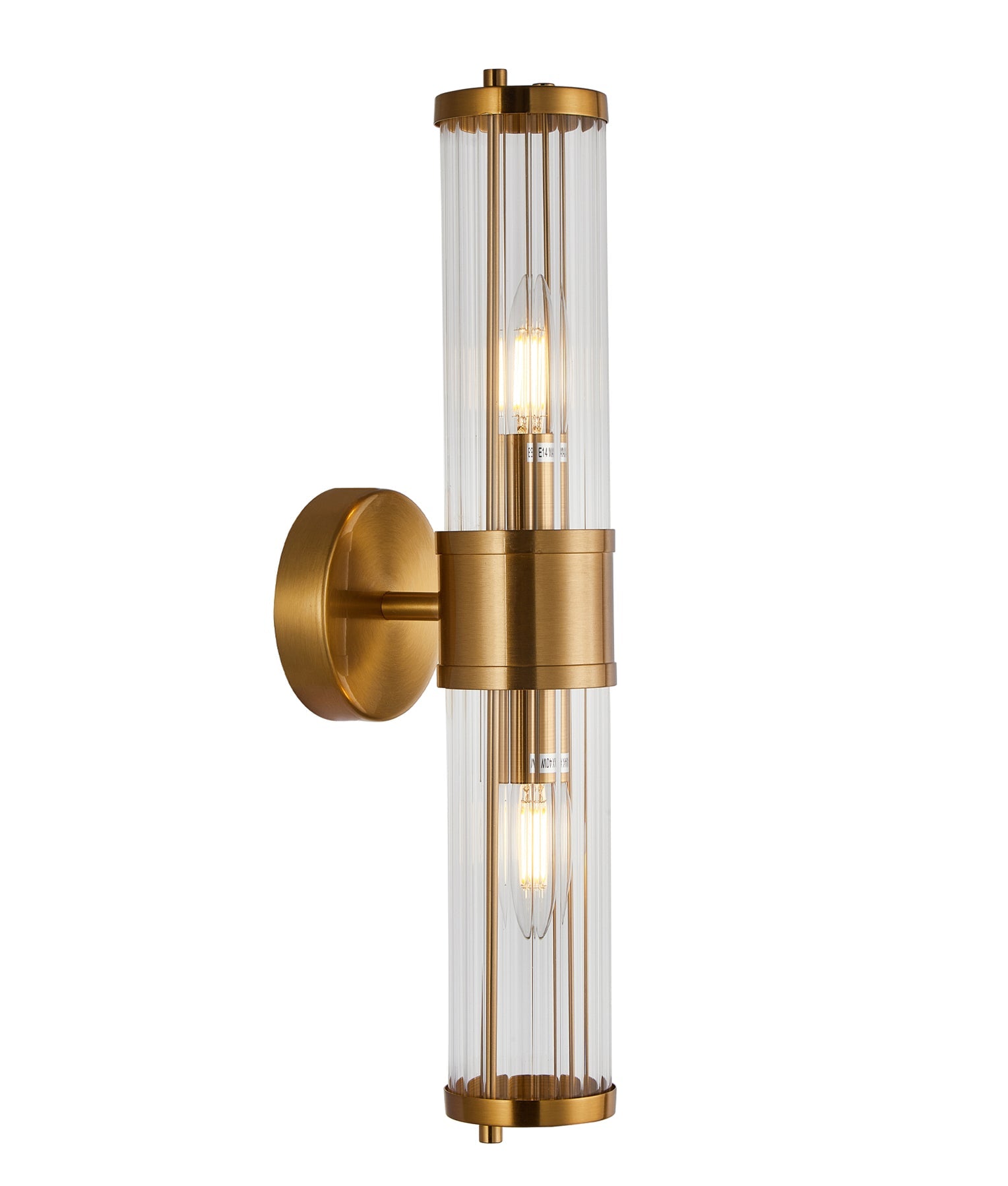 Tiempo Up & Down Wall Light Antique Brass - TIEMPO1