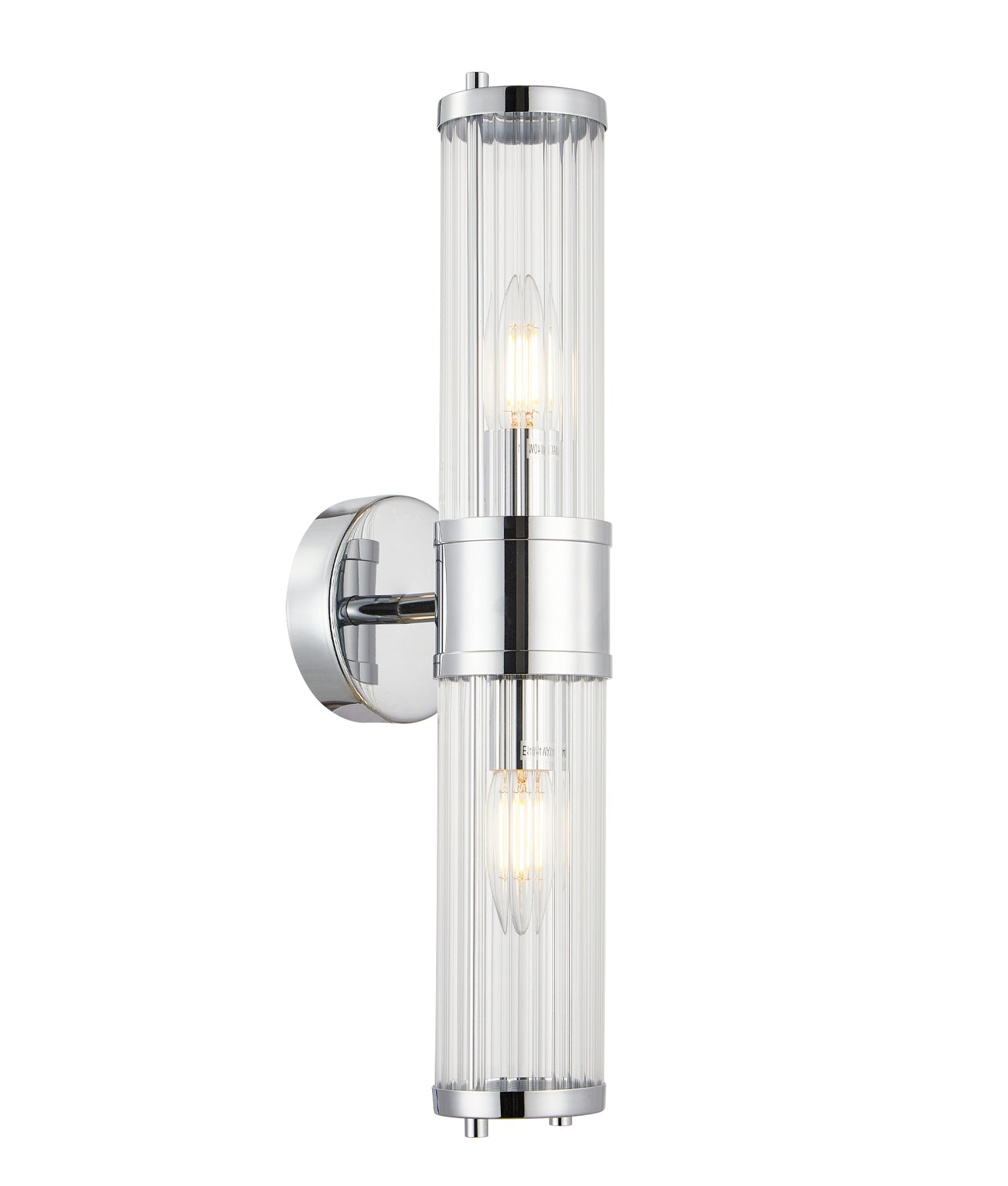 Tiempo Up & Down Wall Light Chrome - TIEMPO2