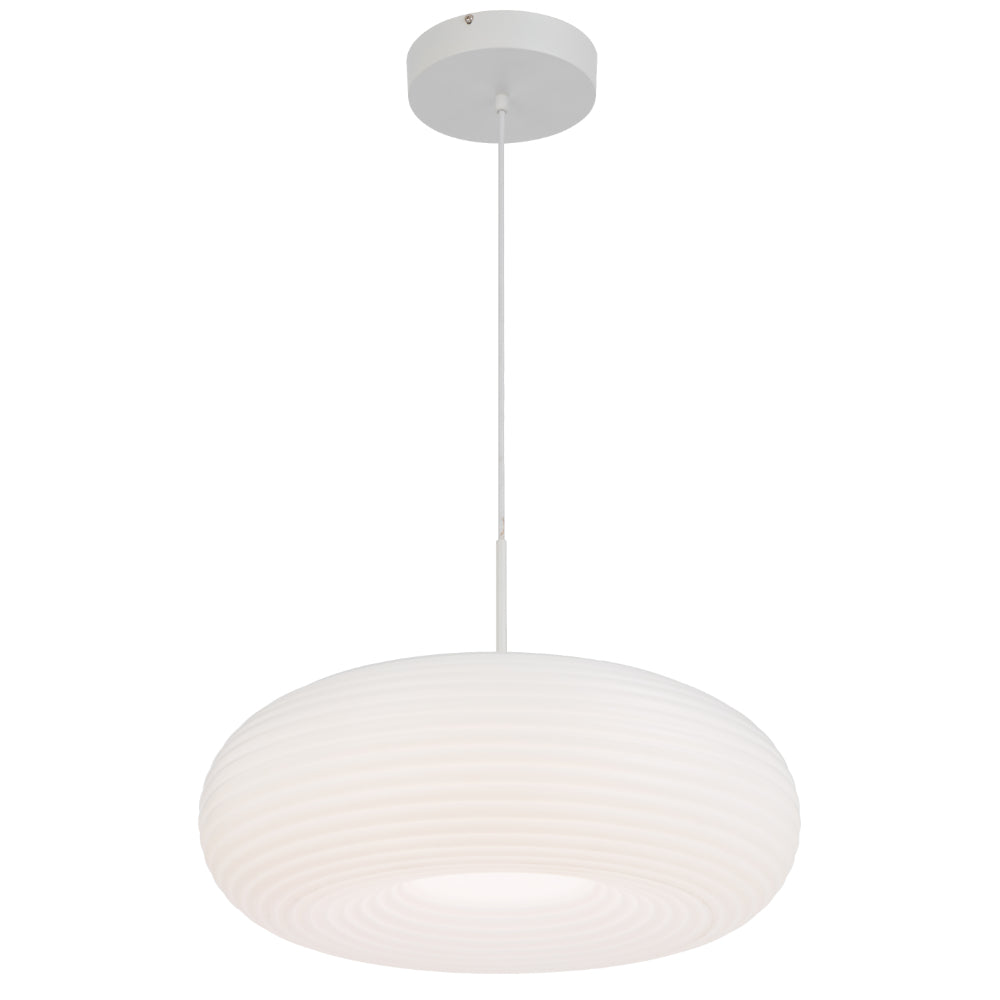 Tifton 500mm LED Pendant 40W Tri Colour White - TIFTON PE50-WH