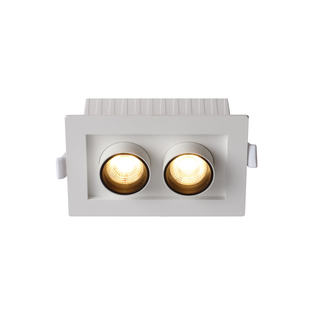 Tilda 2 Light LED Downlight 10W TRI Colour White - TILDA DL2-WH