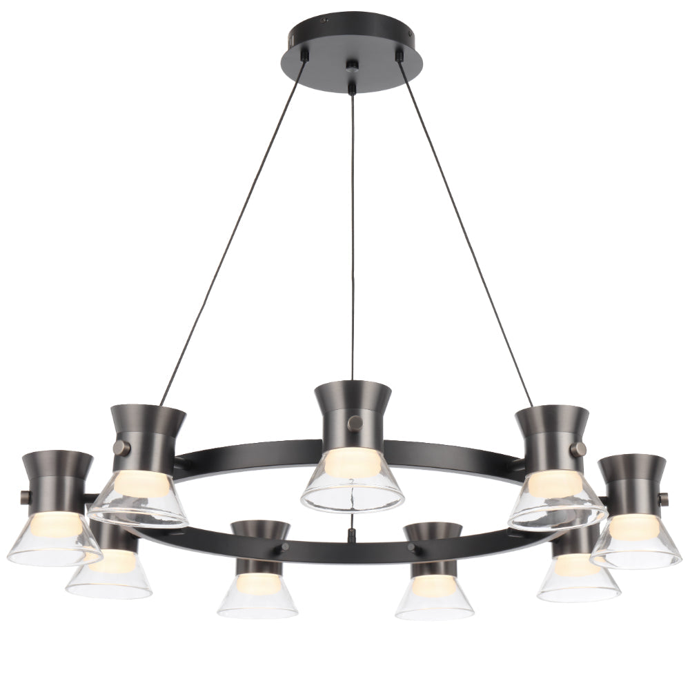 Tipico 9 Light LED Pendant Gun Metal - TIPICO PE9-GM