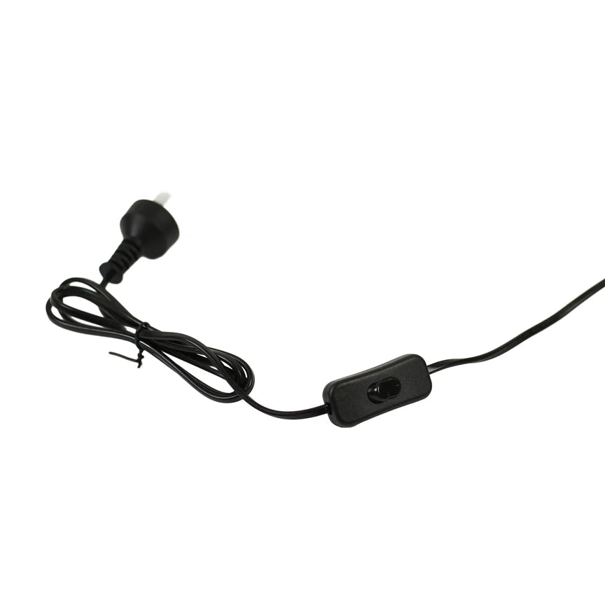 Linea Table Lamp Matt Black & Linen - LL-27-0263