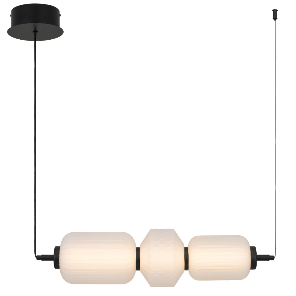 Torso 3 Light Pendant Black- TORSO PE3-BK