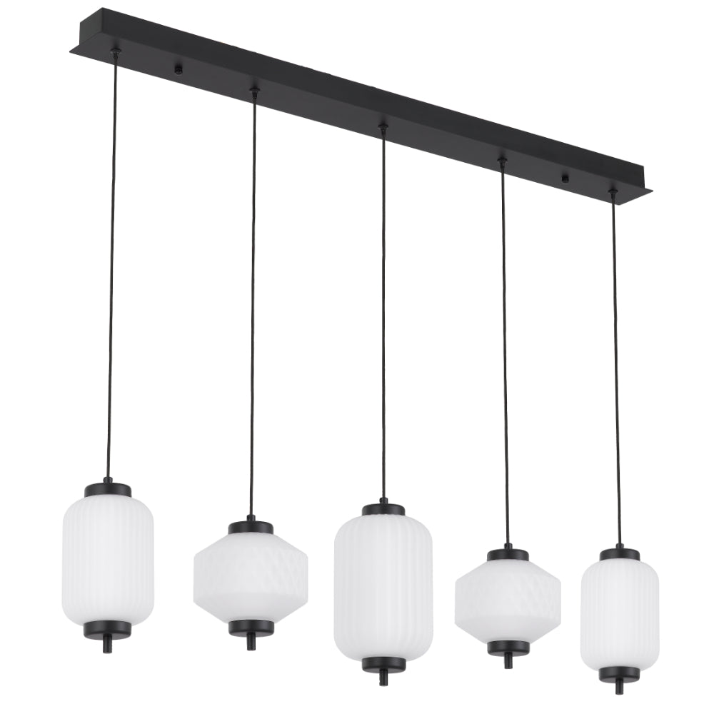 Torso 5 Light Bar Pendant Black - TORSO PE5B-BK