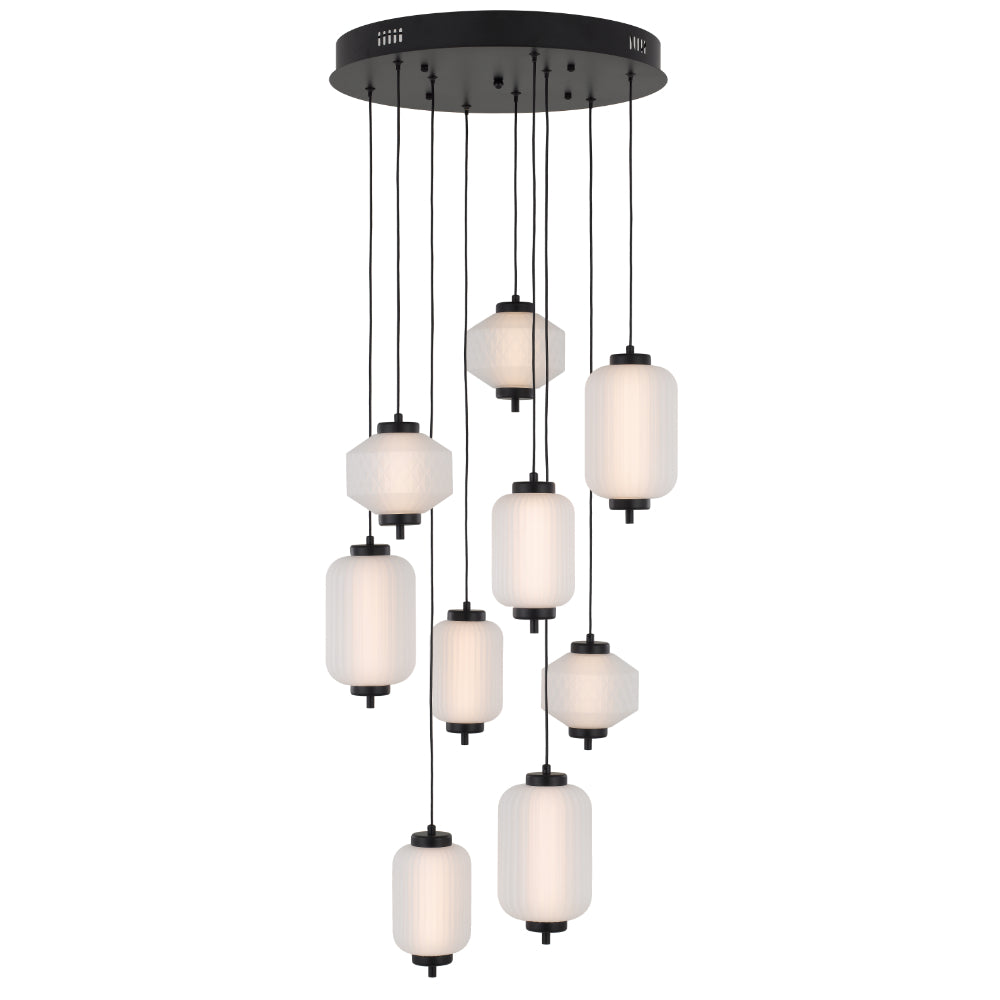 Torso 9 Light Pendant Black - TORSO PE9-BK