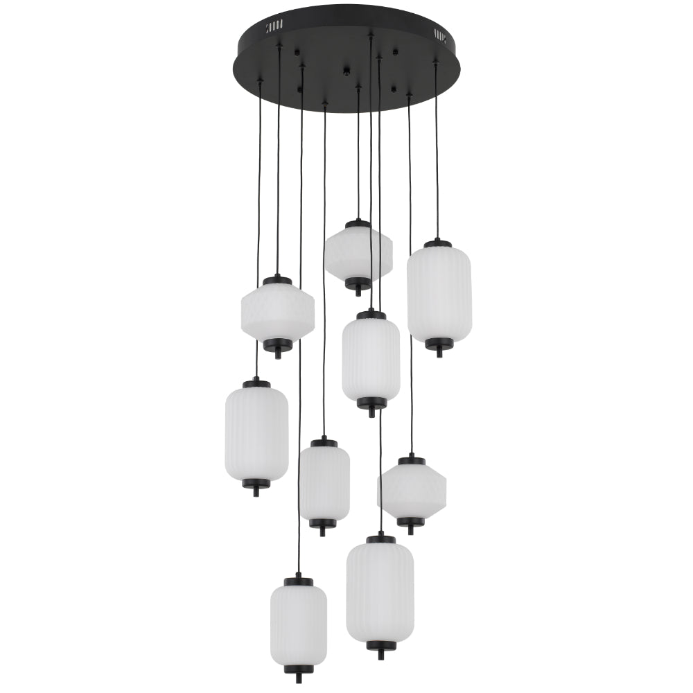 Torso 9 Light Pendant Black - TORSO PE9-BK