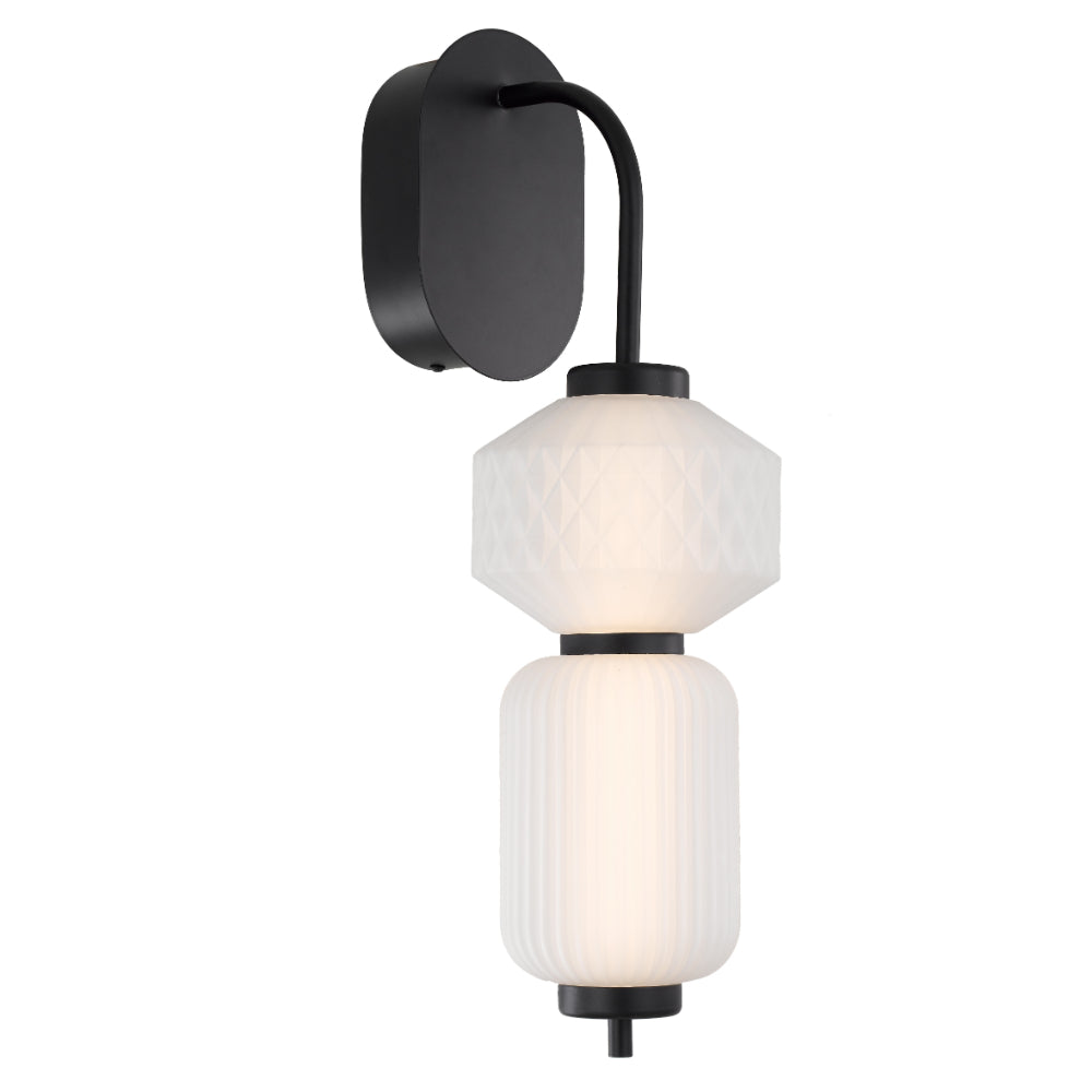 Torso LED Wall Light 12W 3000K Black - TORSO WB-BK