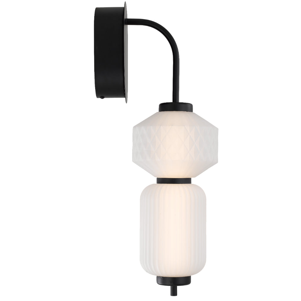 Torso LED Wall Light 12W 3000K Black - TORSO WB-BK