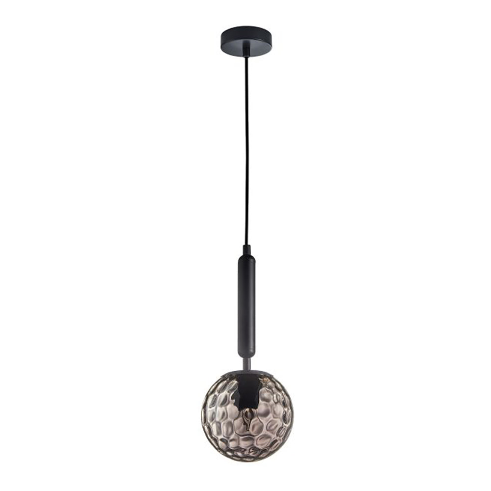 Buy Pendant Lights Australia Interior Black Smoke Spherical Glass Shape 1 Light Pendant - TRATTINO2