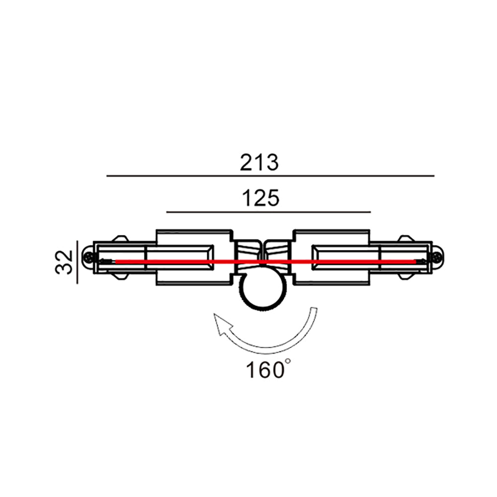 Buy Single Circuit Tracks & Accessories Australia Single Circuit Tracks & Accessorie L213mm Left 3 Wire White Aluminium - TRK1WHCON6L