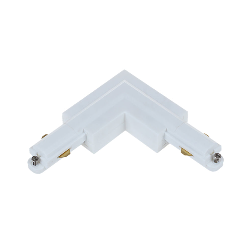 Buy Single Circuit Tracks & Accessories Australia Single Circuit Tracks & Accessorie Right 3 Wire White Aluminium - TRK1WHCON3R