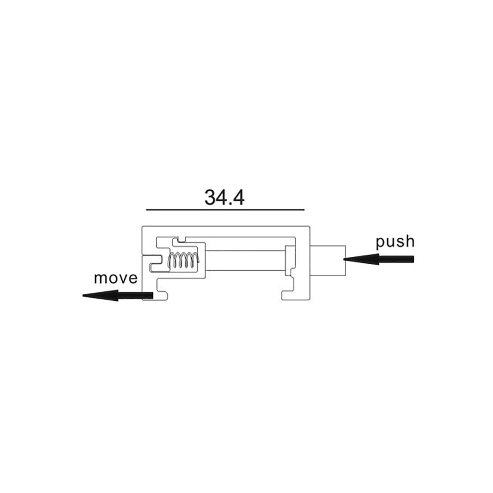 Buy Three Circuit Tracks & Accessories Australia Track 3 Circuit 4 Wire Ceiling Kit With Spring White - TRK3WHCEILKIT1