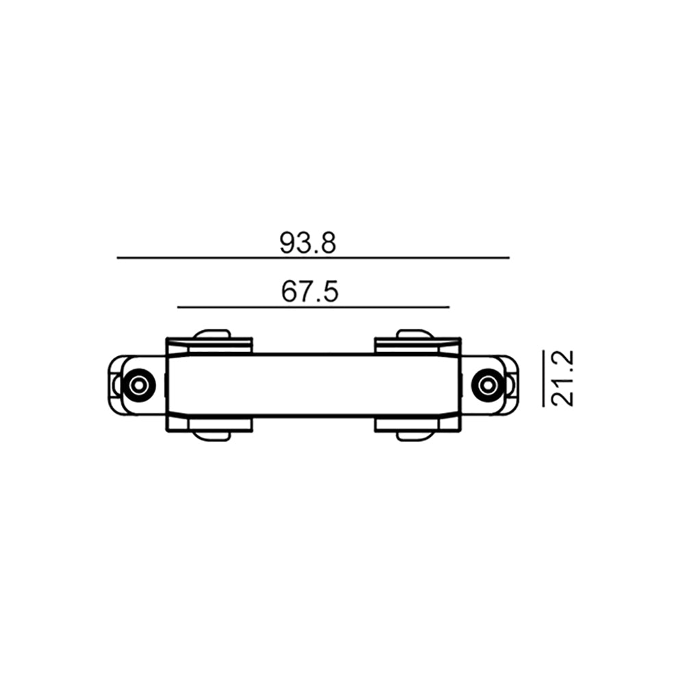 Buy Three Circuit Tracks & Accessories Australia Track 3 Circuit 4 Wire Mini Straight Connector White - TRK3WHCON1