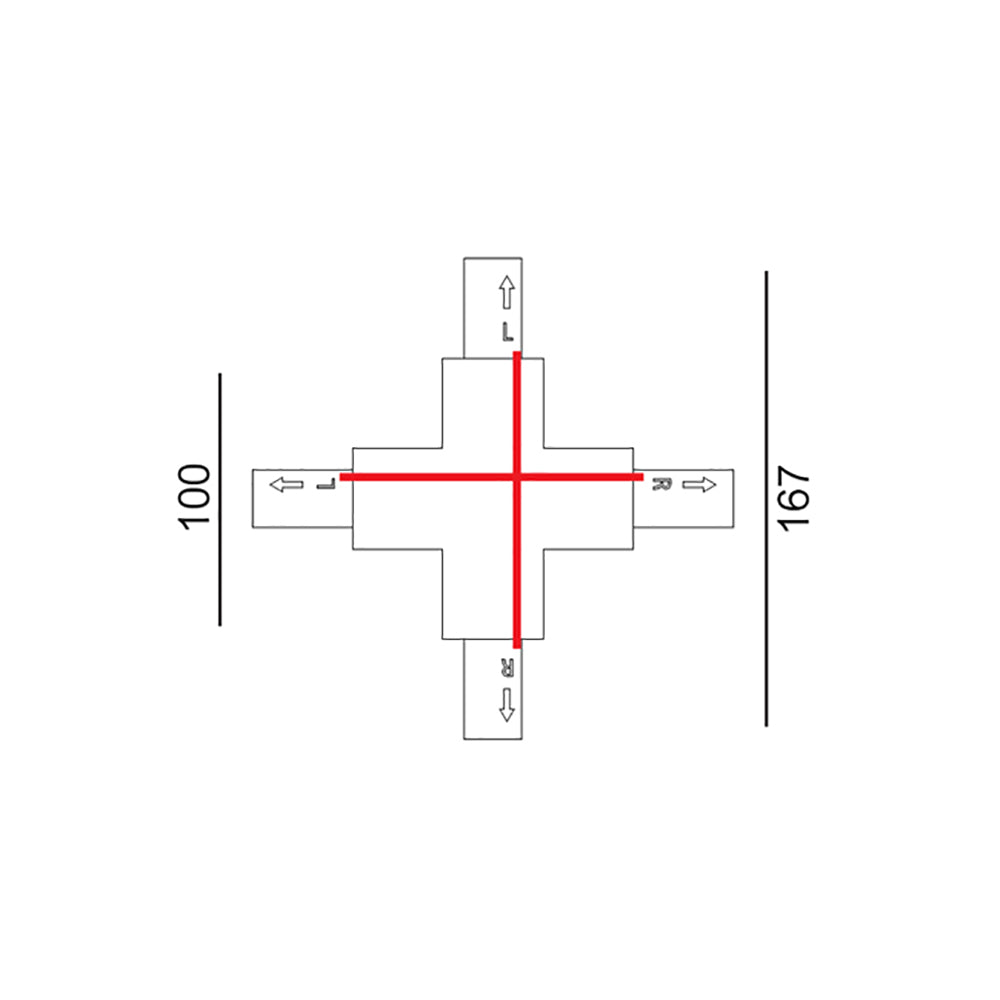 Buy Three Circuit Tracks & Accessories Australia Track 3 Circuit 4 Wire Cross-Piece Connector Black - TRK3BLCON5