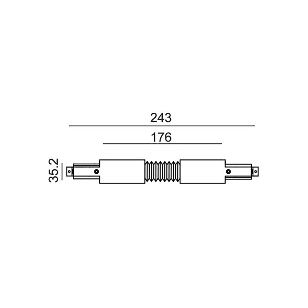 Buy Three Circuit Tracks & Accessories Australia Track 3 Circuit 4 Wire Flexible Connector Black - TRK3BLFLEXCON