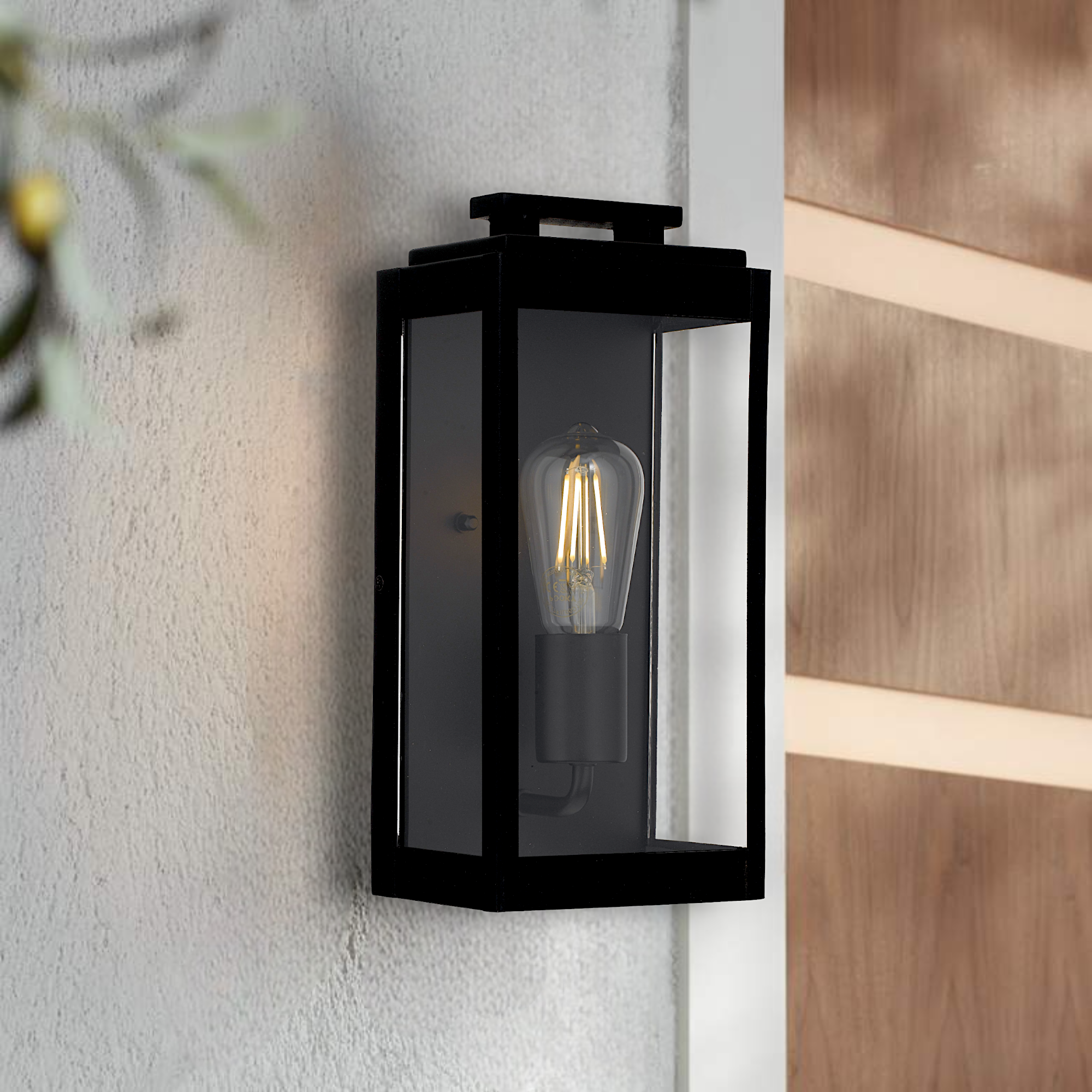 Truman Single Exterior Wall Light Black - TRUMAN EX1-BK