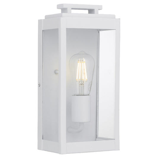 Truman Single Exterior Wall Light White- TRUMAN EX1-WH