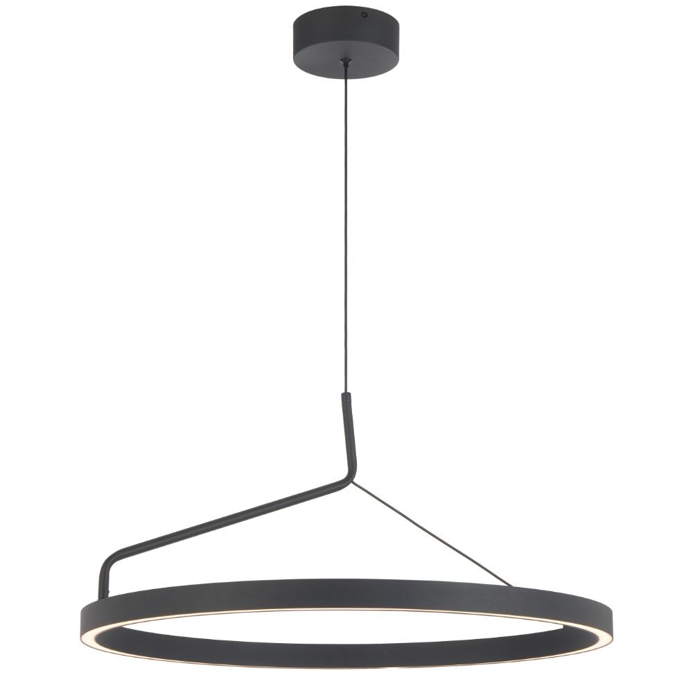 Truvon 600mm LED Pendant 32W Tri Colour Black - TRUVON PE60-BK