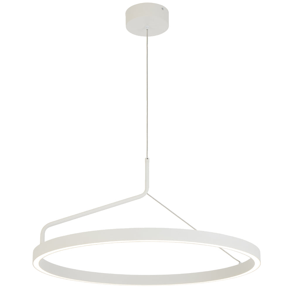 Truvon 600mm LED Pendant 32W Tri Colour White - TRUVON PE60-WH
