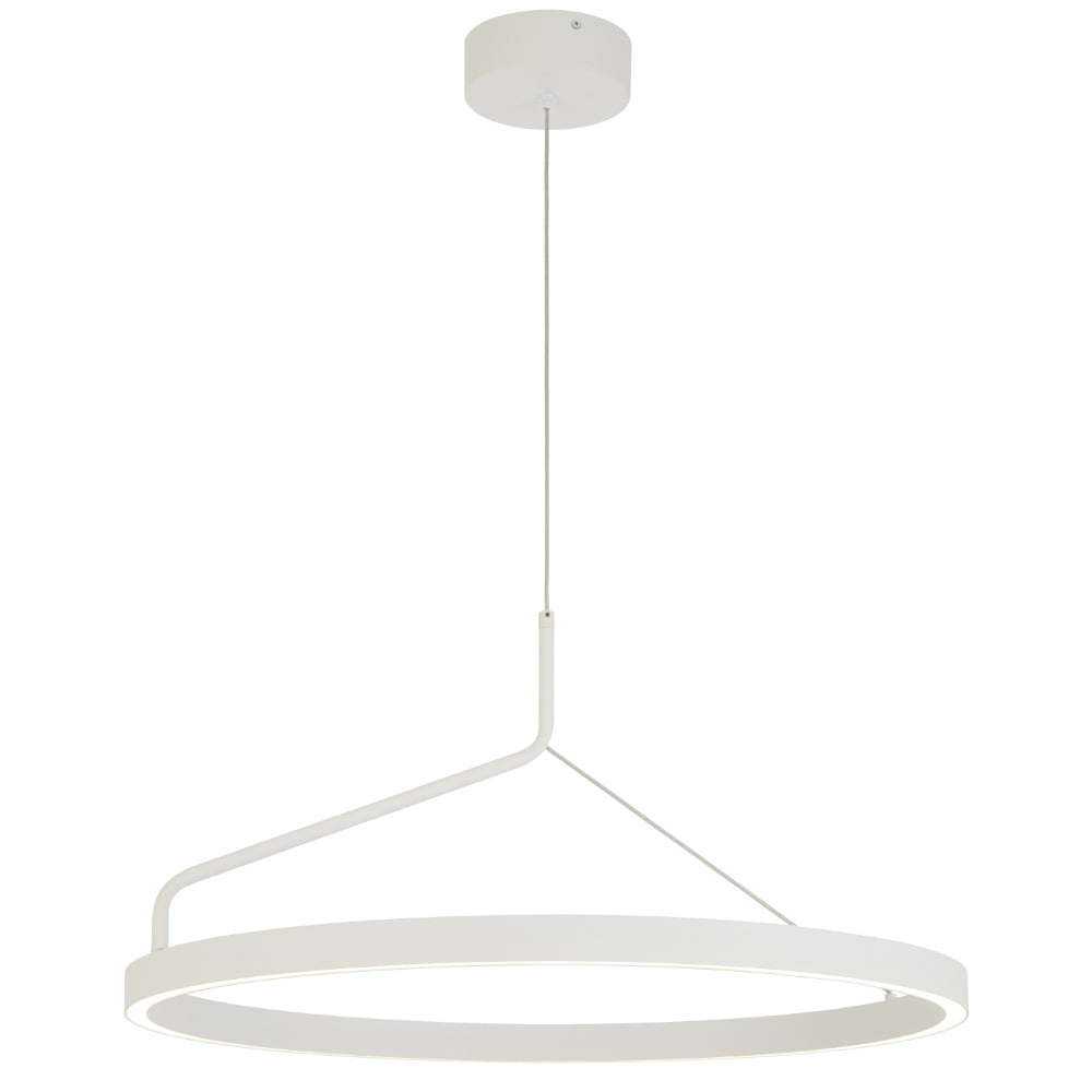 Truvon 600mm LED Pendant 32W Tri Colour White - TRUVON PE60-WH
