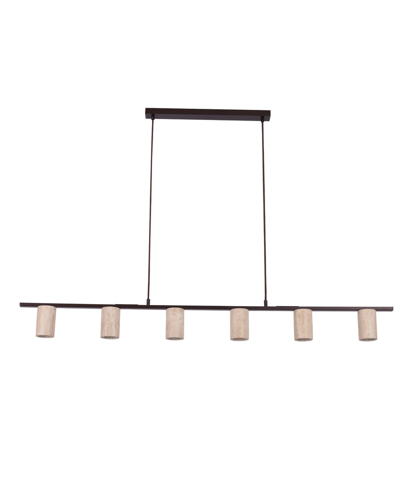 Tuberia Linear Bar Tubular Shade Pendant Beige & Brown - TUBERIA1