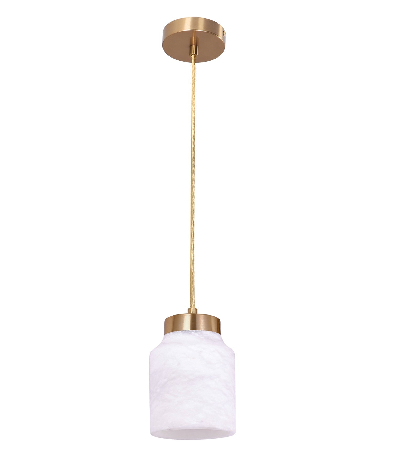 Tufo Interior Jar Pendant Light White & Gold - TUFO1