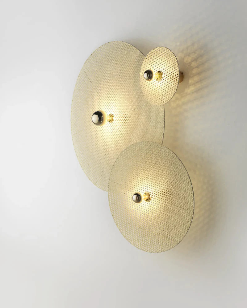 Tan Tan Small Wall Light Natural Rattan or Black Rattan - ARO.A1053/10/ORO+1125/30