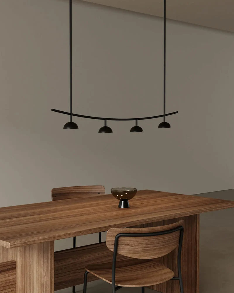 Tana LED Pendant Light 4W 2700K Matte Black - ARO.C1309/4/NEG