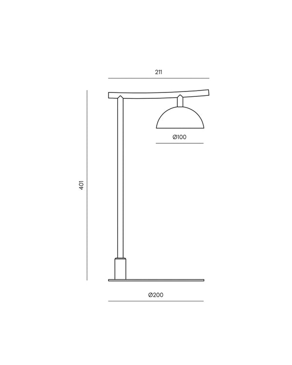 Tana LED Table Lamp 4W 2700k Black - ARO.S1309/NEG