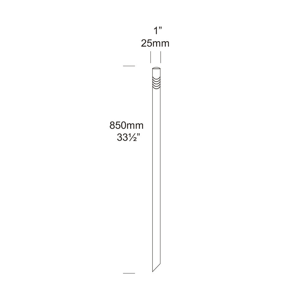 Twig Lite Frosted Glass Bollard Light Copper - TG/COP